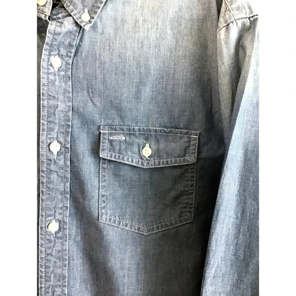 American Eagle Outfitters Men XL Athletic Fit Blue TINY HOLE - Picture 7 of 13